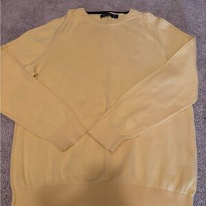 Nautica Men's Light Yellow Crewneck Sweater